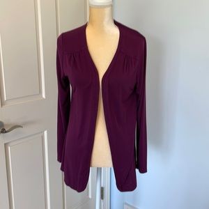 Coldwater Creek Fall Color Purple Cardigan